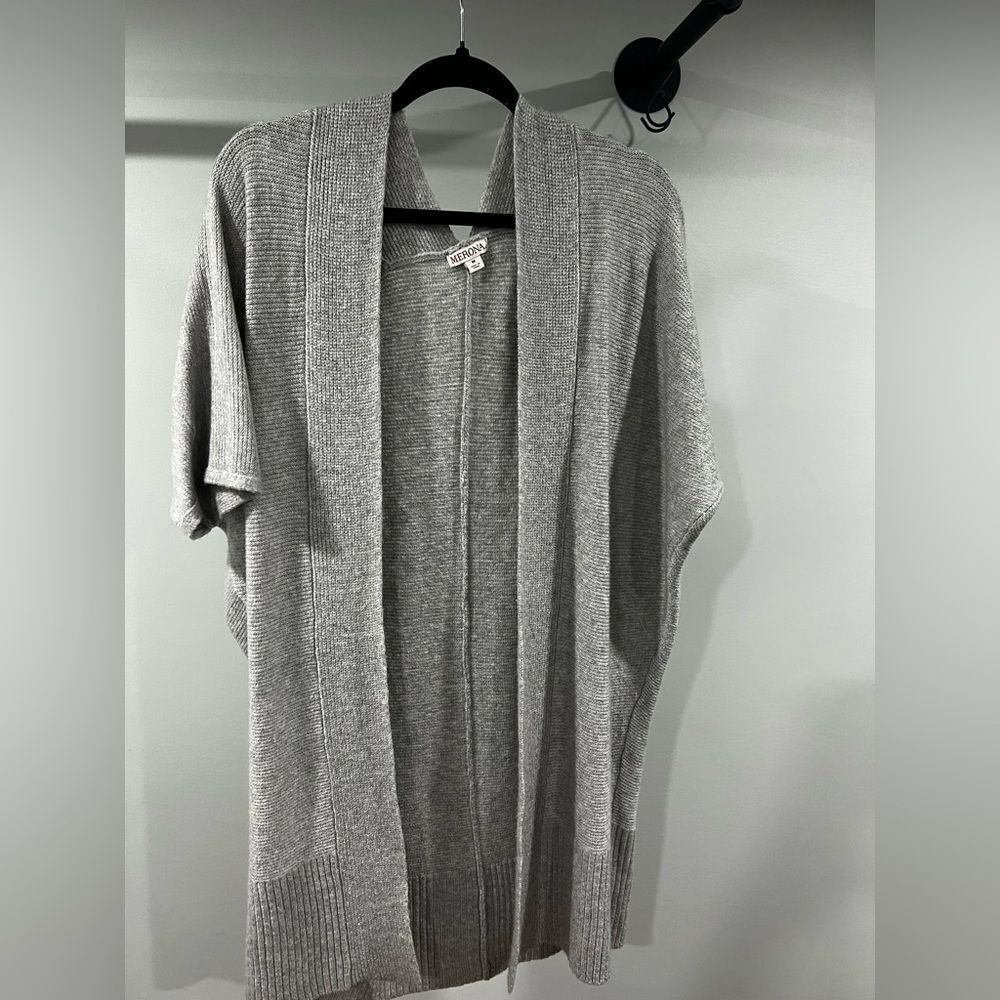 Merona Light Gray Knit Cardigan